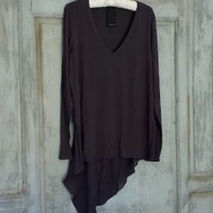 HEATHER womens tunic top plum